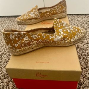 Castañer Joana size EU36 - mustard yellow floral-print espadrilles from Sundance